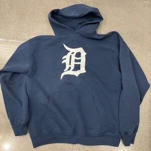 Genuine Merchandise Navy Hoodie with White Logo
